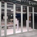 Outcome of aluminum door framing for a shopfront.