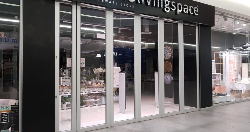 Outcome of aluminum door framing for a shopfront.