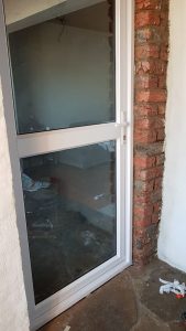 Close up image of door framing.