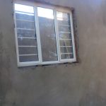 A close up image of aluminium window framing.