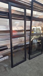 Side view of window framing.