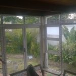 Outcome of aluminum door framing for a household.