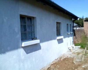 Picture Showing Plaster Work of Exterior Window Sills