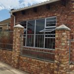 A side view image of face bricking a building
